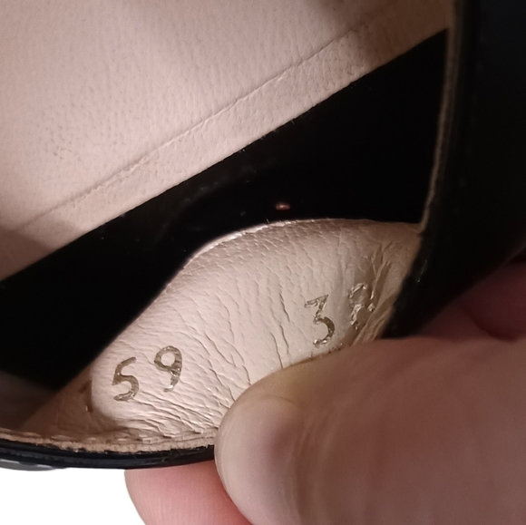 PRADA Black Vernice Patent Leather Peep Toe Heels Stilletos w Platforms … - Picture 13 of 13